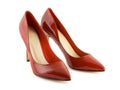 Red women shoes Royalty Free Stock Photo