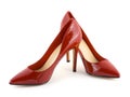 Red women shoes Royalty Free Stock Photo