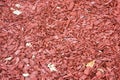 Red wood chips texture Royalty Free Stock Photo