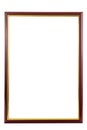 Red wood frame with golden border inside