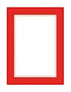 Red wood frame Royalty Free Stock Photo