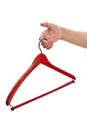 Red Wood Hanger Royalty Free Stock Photo