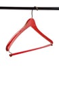 Red Wood Hanger Royalty Free Stock Photo