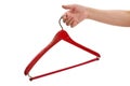 Red Wood Hanger Royalty Free Stock Photo