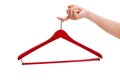 Red Wood Hanger Royalty Free Stock Photo