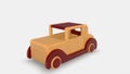 Wood old toy car Royalty Free Stock Photo