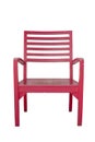 Red wooden chair