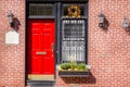 Red Wooden Door