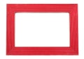 Red wooden frame Royalty Free Stock Photo