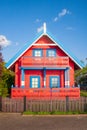 Red wooden house Royalty Free Stock Photo