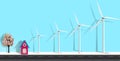 Sustainable and environmentally friendly renewable energy concept Royalty Free Stock Photo