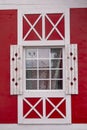 A red wooden house. Russian architecture