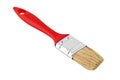 Red wooden paint brush