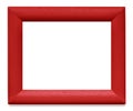 Red Wooden Picture Frame Royalty Free Stock Photo