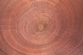 Red wooden wicker circular texture of the ceiling forms a abstract background