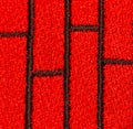 Red wool background, macro picture Royalty Free Stock Photo