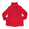 Red wool lady jacket
