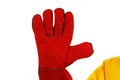Red worker glove