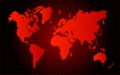 Red World Map Danger Concept Royalty Free Stock Photo