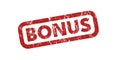 Bonus red grunge stamp - vector illustration Royalty Free Stock Photo