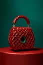 Red Woven Elegance