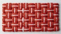 Red Woven Fabric Texture Pattern Royalty Free Stock Photo