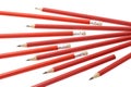 Red writing pencils