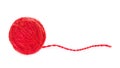 Red Yarn Ball Royalty Free Stock Photo