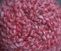 Red Yarn Close-up Royalty Free Stock Photo