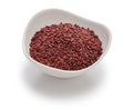 Red Yeast Rice (Hongqu), a dried culture of Monascus purpureus Royalty Free Stock Photo