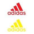 Adidas logo on white background