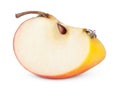 Red yellow apple slice Royalty Free Stock Photo
