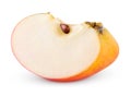 Red yellow apple slice Royalty Free Stock Photo
