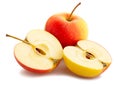 Red yellow apple Royalty Free Stock Photo