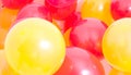 Red and Yellow Balloons Background