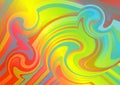 Red Yellow and Blue Fluid Gradient Curved Ripple Lines Background Vector Eps Royalty Free Stock Photo