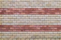 Red and yellow brick wall texture Royalty Free Stock Photo