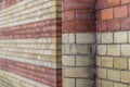 Red and yellow brick wall texture Royalty Free Stock Photo