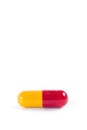 Red and yellow capsule pill medicine