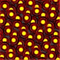 Red and yellow circle pattern