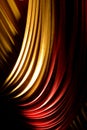 Red & yellow drapes or curtains on a stage Royalty Free Stock Photo