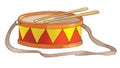 Red-yellow drum