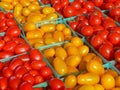 Red and yellow grape tomatoes