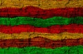 Red ,yellow  and green  ,abstract reggae  background Royalty Free Stock Photo
