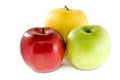 Red, yellow and green apples Royalty Free Stock Photo