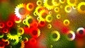 Red Yellow and Green Flower Background Illustrator Royalty Free Stock Photo