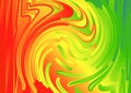 Red Yellow and Green Liquid Color Twirl Texture Background Royalty Free Stock Photo