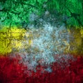 Red, yellow, green rasta flag Royalty Free Stock Photo