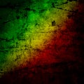 Red, yellow, green rasta flag Royalty Free Stock Photo