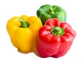 Red, yellow, green sweet paprica pepper Royalty Free Stock Photo